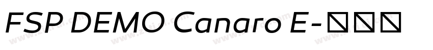 FSP DEMO Canaro E字体转换 FSP DEMO Canaro E字体转换